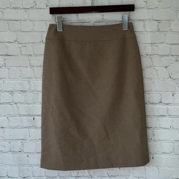 Light Brown / Gray Dress Skirt size 2 - Picture 2 of 11